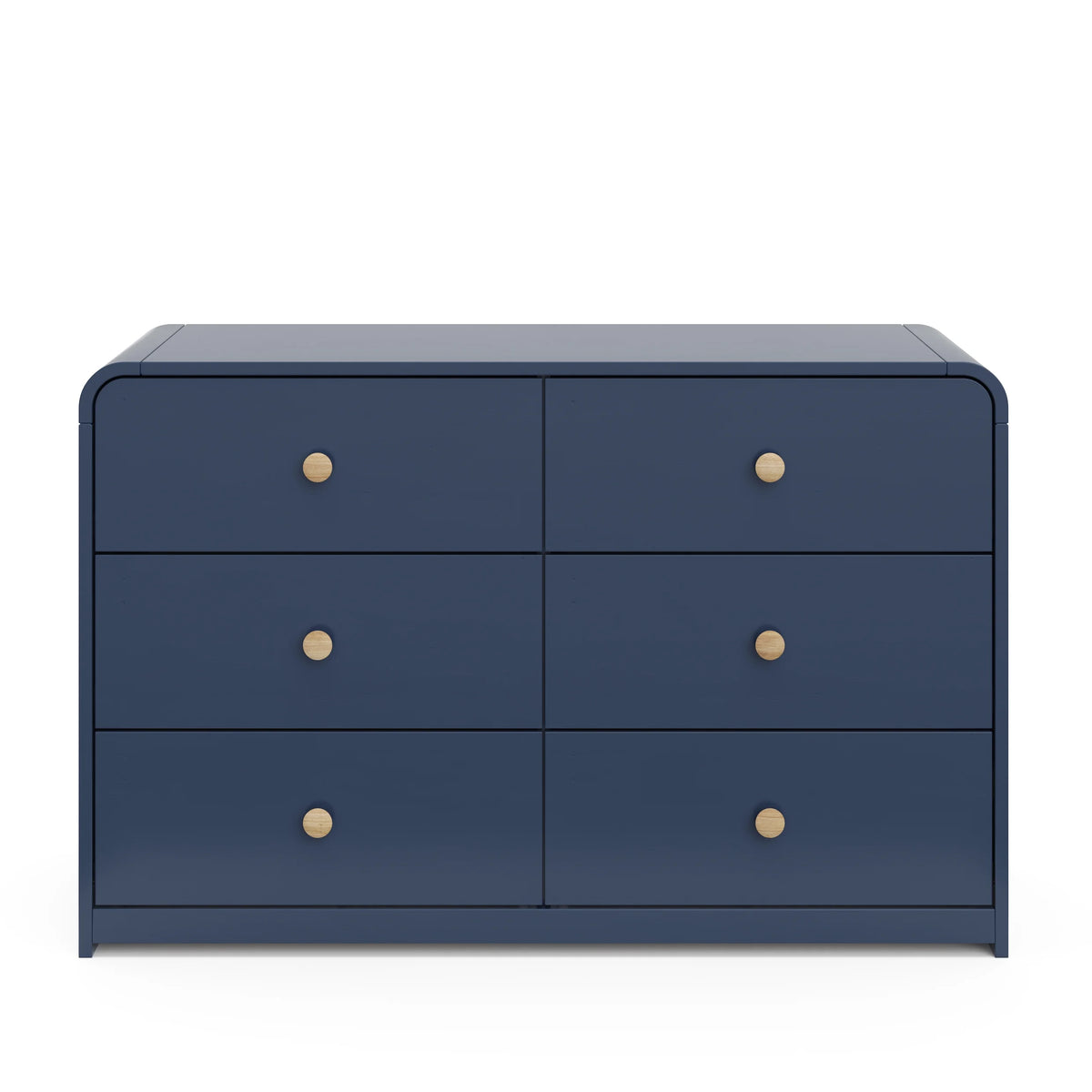 Storkcraft Santos 6 Drawer Nursery Double Dresser, White