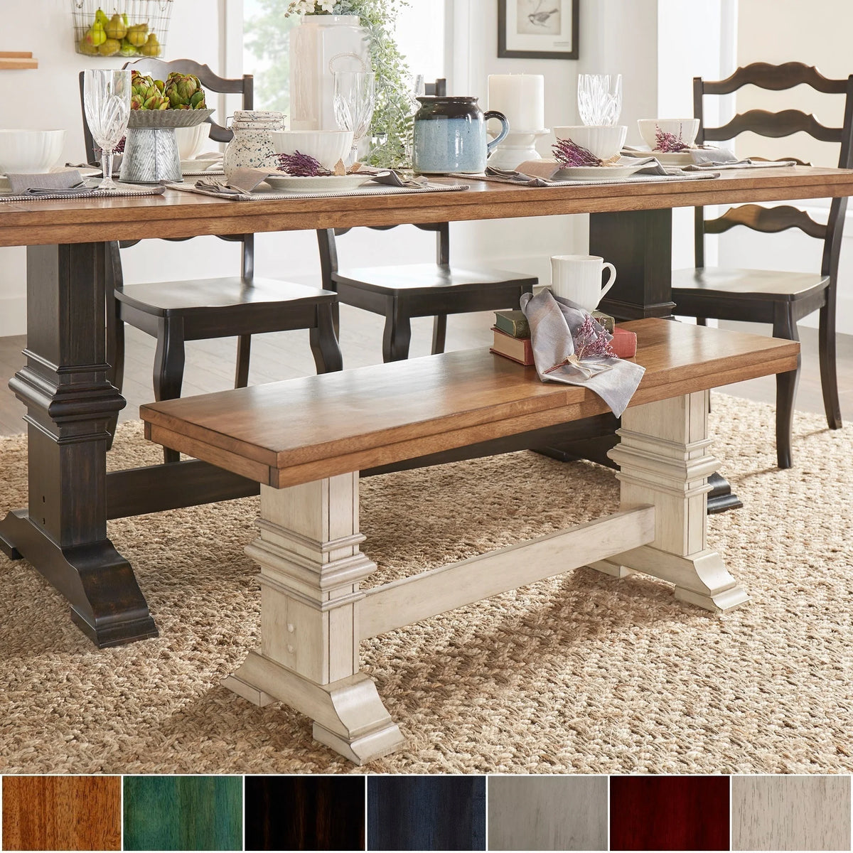 Weston Home Wooden Bench, Oak