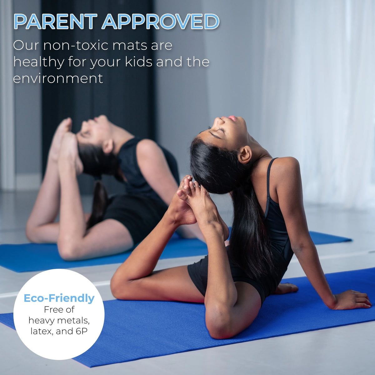 Hello Fit Bulk Yoga Mats, 10-Pack – 68" x 24", 4mm Thick, Non-Slip & Non-Toxic – Ideal for Schools, Studios & Gyms, Assorted