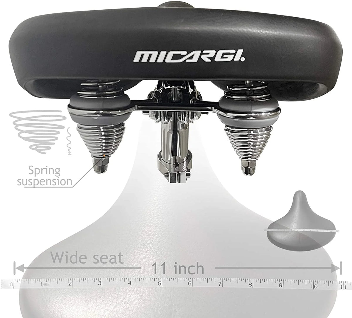 MICARGI 26" Retro Beach Cruiser Bike Single Speed Fat Tire Bicycle Seattle