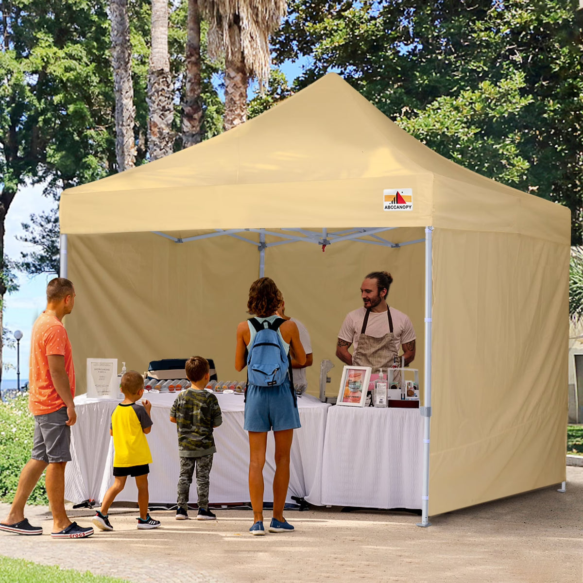 ABCCANOPY Commercial Instant Shade Metal Pop-Up Canopy - 10ftx10ft Grey