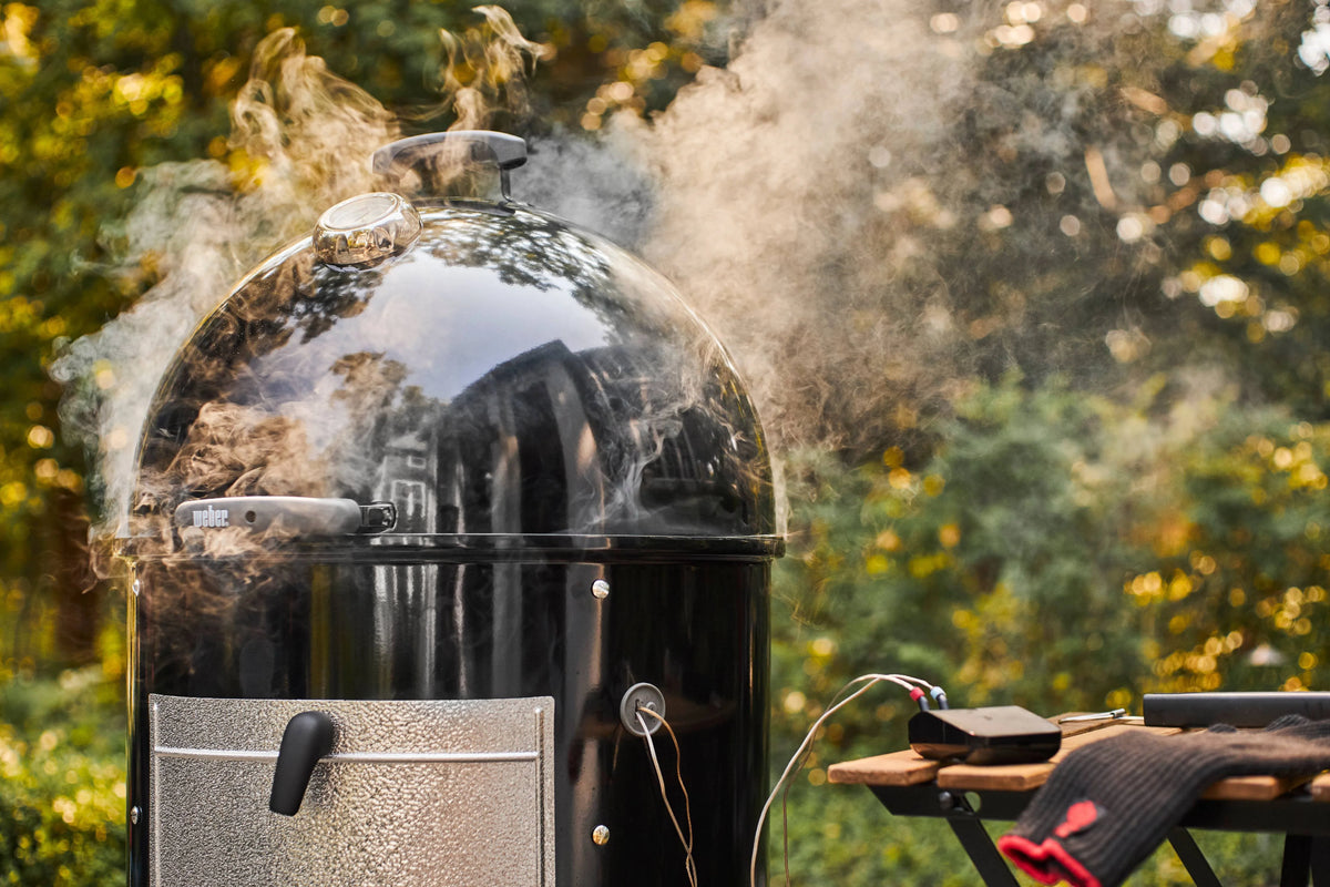 Weber Connect Smart Grilling Hub, WiFi and Bluetooth Enabled Thermometer, LCD Display