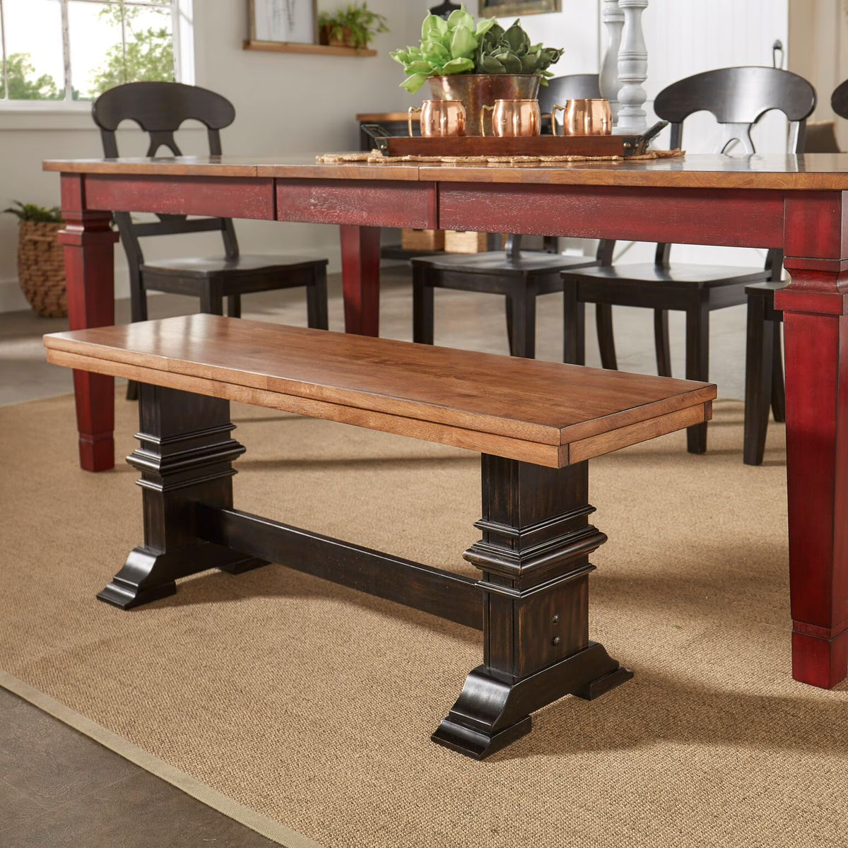 Weston Home Wooden Bench, Oak