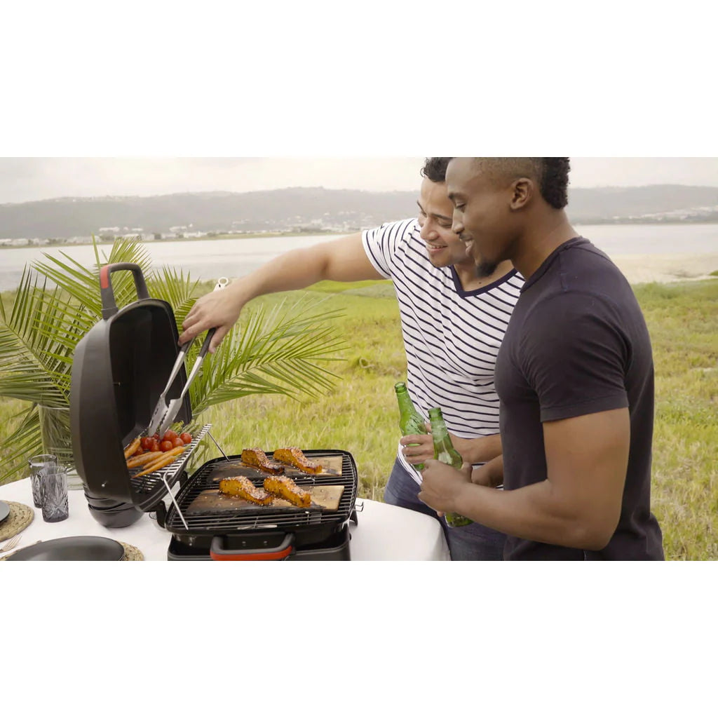 Megamaster 1 Burner Tabletop Propane Gas Grill for Camping, Camp, Outdoor, Black