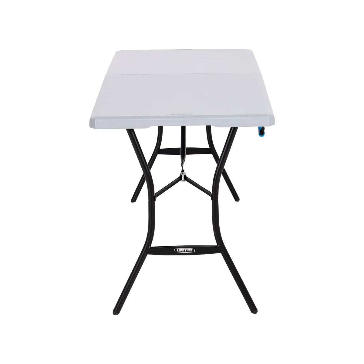 Lifetime 5 Foot Rectangle Fold-in-Half Table, Indoor/Outdoor Residential, Boulder Gray (80939)