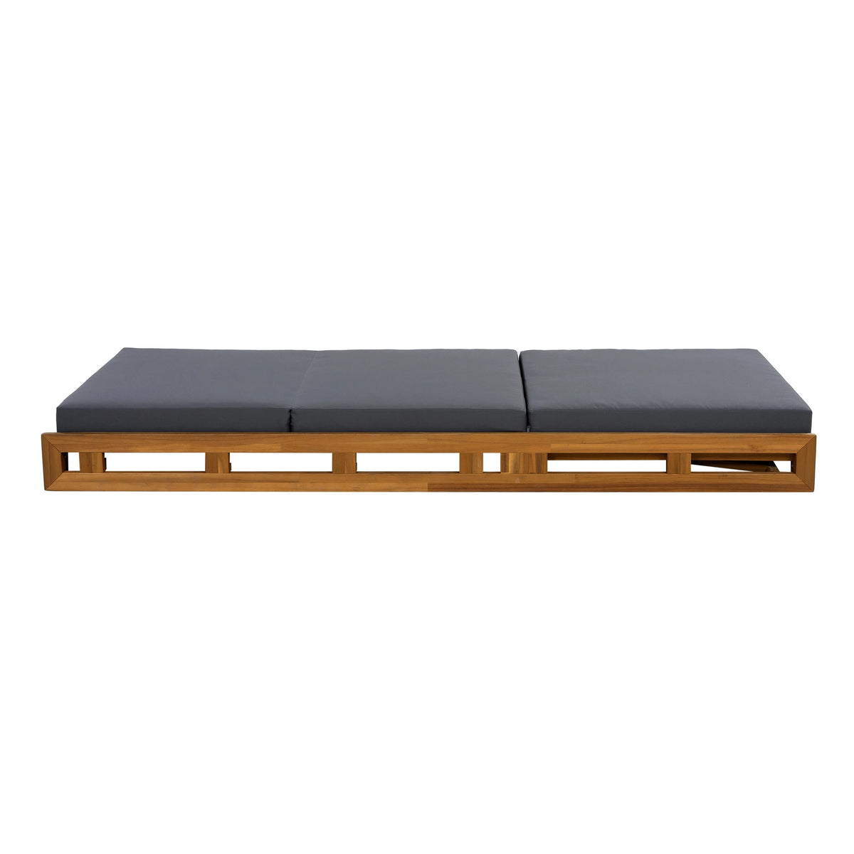 Patio Seating LOUNGE CHAISE SET, ACACIA WOOD WITH WATER-RESISTANT LOUNGE CUSHIONS (CREAM & 4 INCH THICK) - MATCHING DARK GREY VERSION AVAILABLE,Outdoor Seating