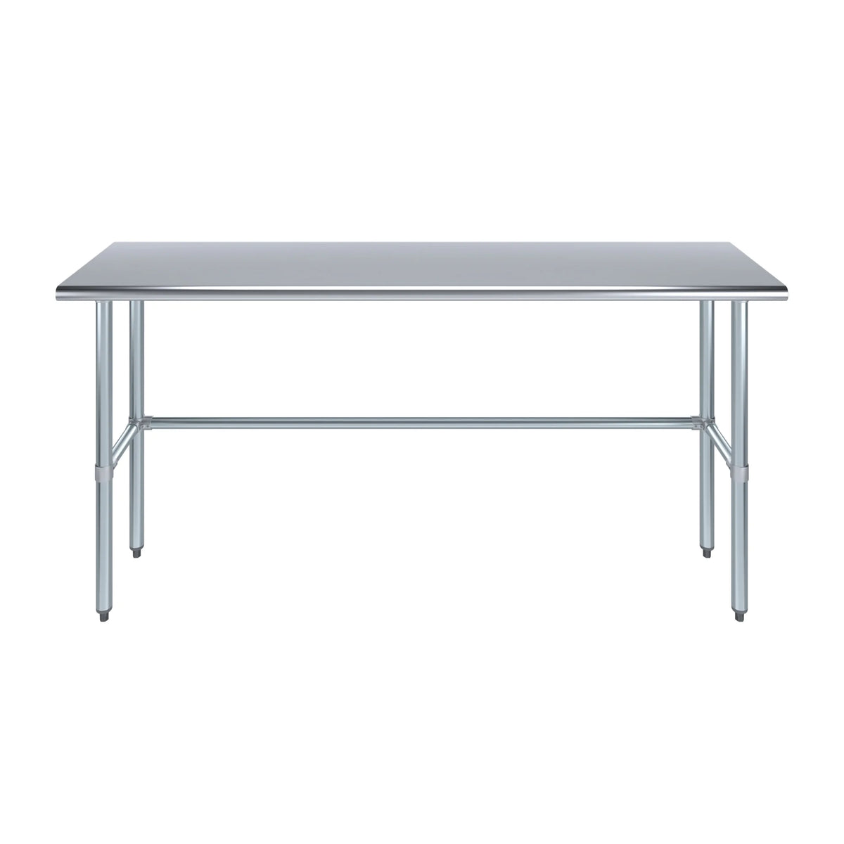 18" x 72" Stainless Steel Work Table with Open Base