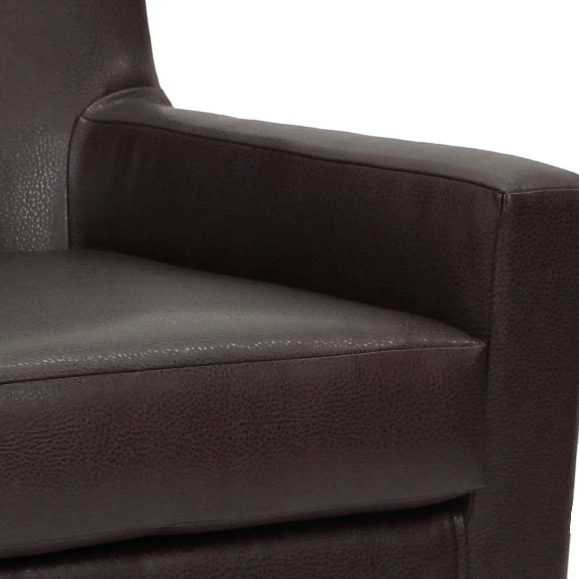 Emma Arm Chair - Leatherette Walnut
