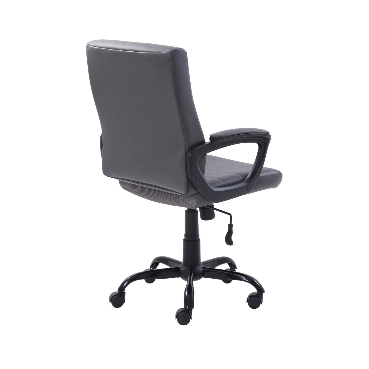 Mainstays Bonded Leather Mid-Back Manager's Office Chair, Gray, Adult