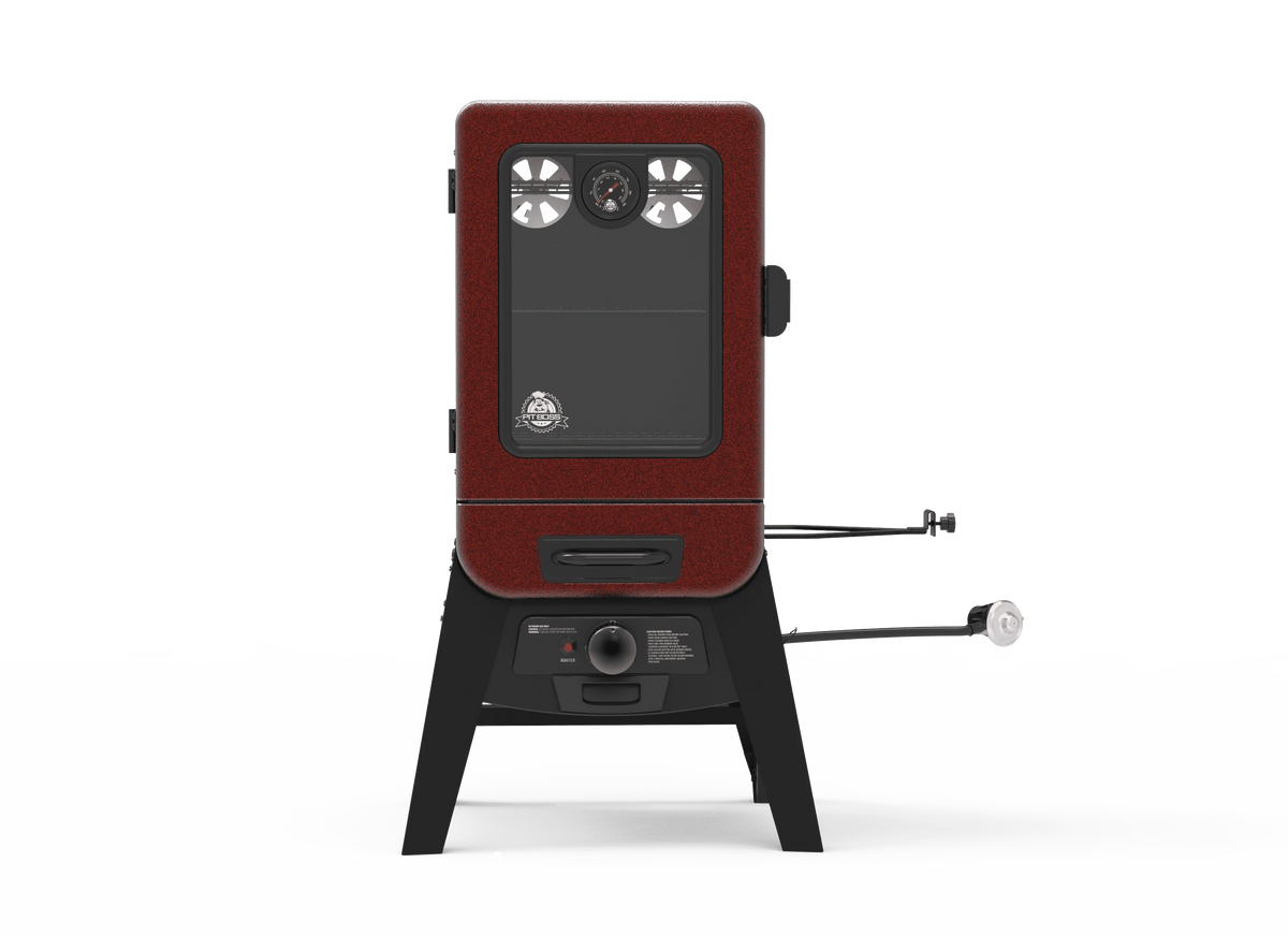 Pit Boss 2-Series Propane Vertical Smoker, Red Hammertone – PBV2G1