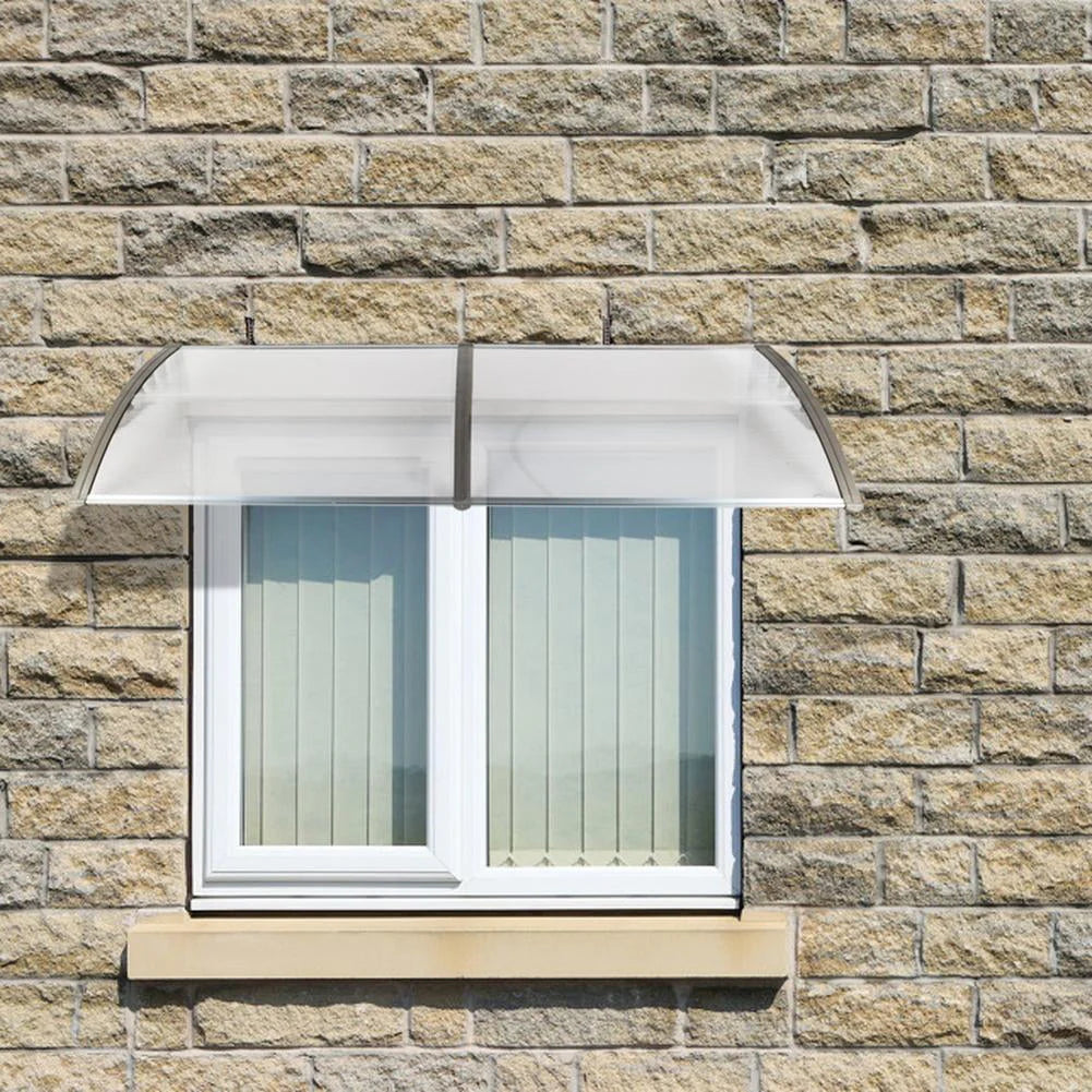 Cterwk Door Window Rain Cover Eaves Canopy,200X100X25cm