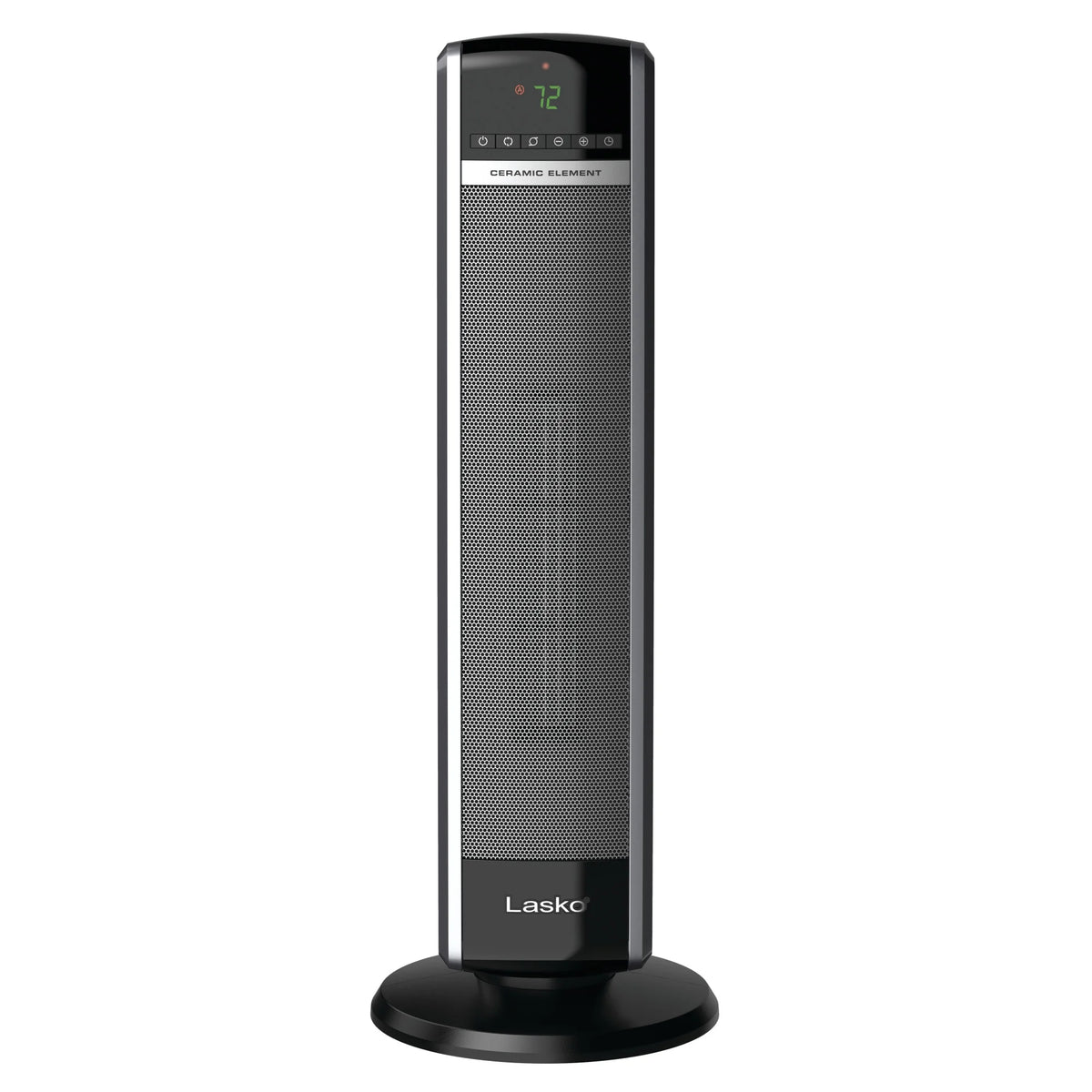 Lasko 29" 1500W Ceramic Tower Space Heater with Thermostat, Remote, Black, CT30754