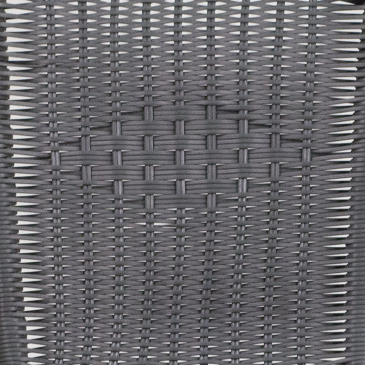 Emma + Oliver Indoor/Outdoor Stacking Rattan Restaurant Patio Chairs, Set of 2, Gray