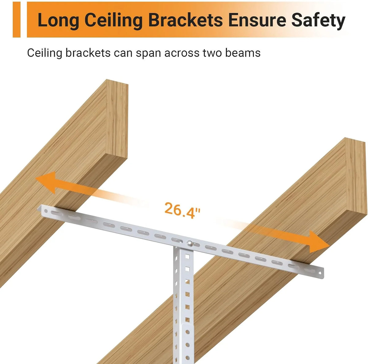 3x6ft Overhead Garage Storage Rack, Heavy Duty Metal Ceiling Shelf, 22'' to 40" Adjustable Dropdown, 450lbs Loading Weight Capacity, White