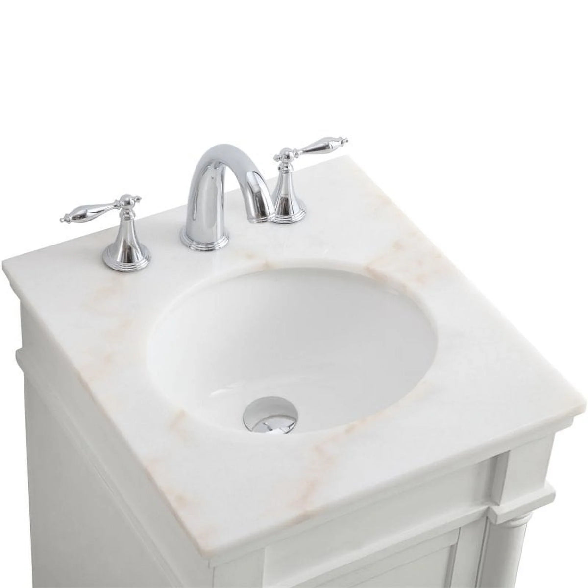18.5 inch single bathroom vanity in blue