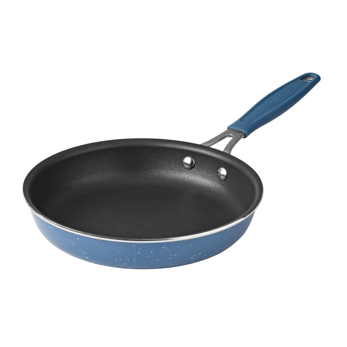 The Pioneer Woman Frontier Speckle 18 Piece Nonstick Aluminum Cookware Set, Blue