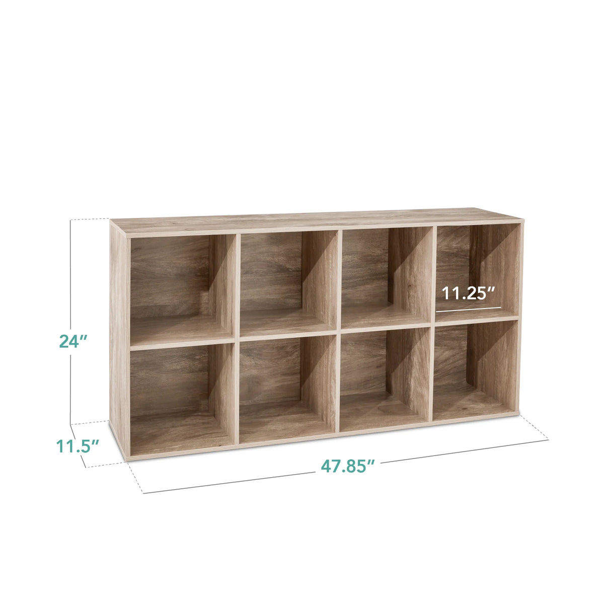Best Choice Products 8-Cube Bookshelf, 11in Display Storage System, Organizer w/ Removable Back Panels - Black