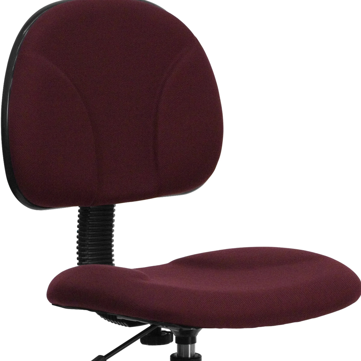 Emma  Oliver Black Fabric Drafting Chair (Cylinders: 22.5"-27"H, 26"-30.5"H)