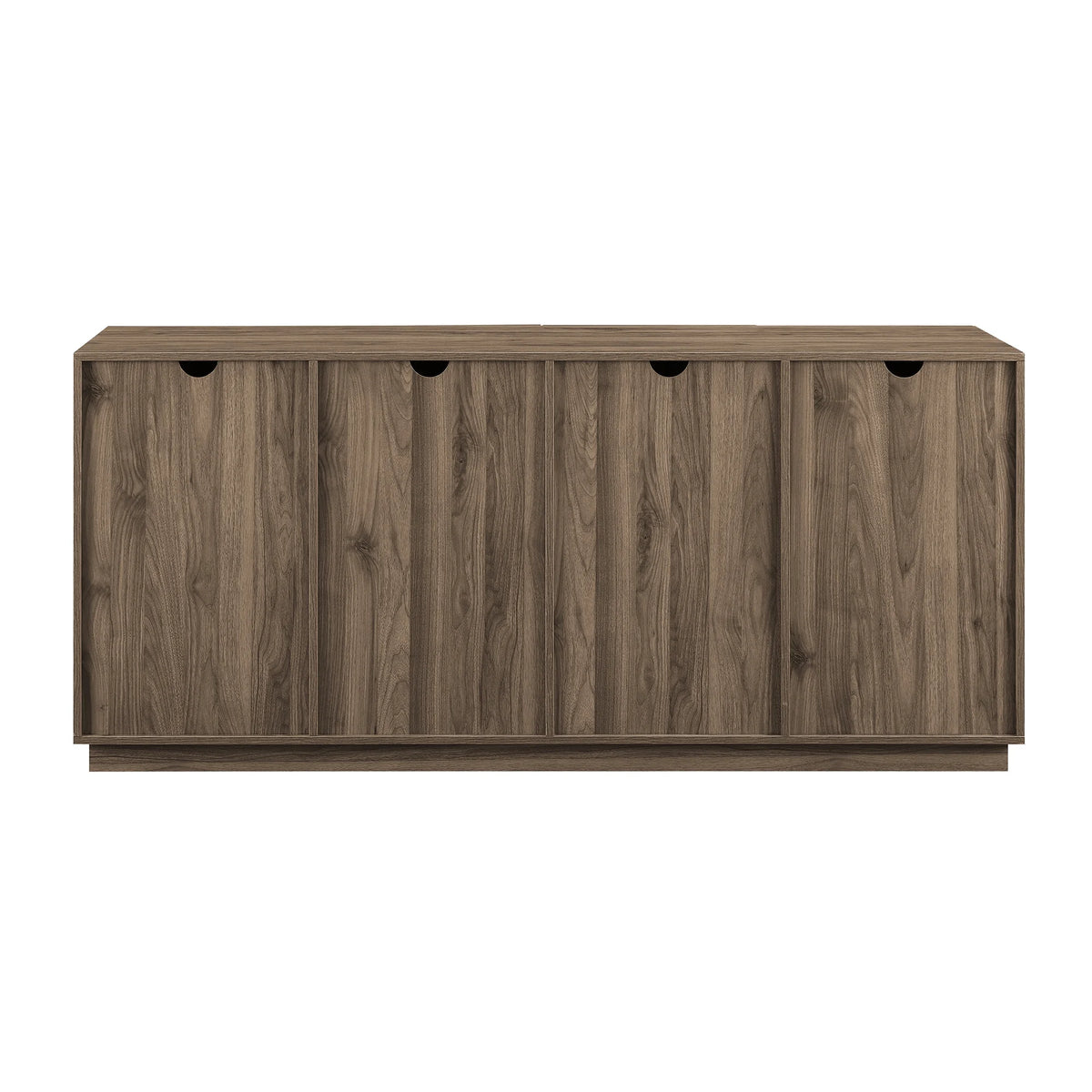 Walker Edison Modern 4-Door TV Stand for TVs up to 80��, Slate Grey