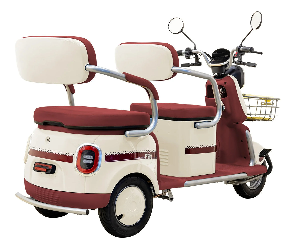 Massimo MGC E-Trike 3-Wheel Electric Cart �C 17 MPH, 2-Seater Adult Scooter �C Blue