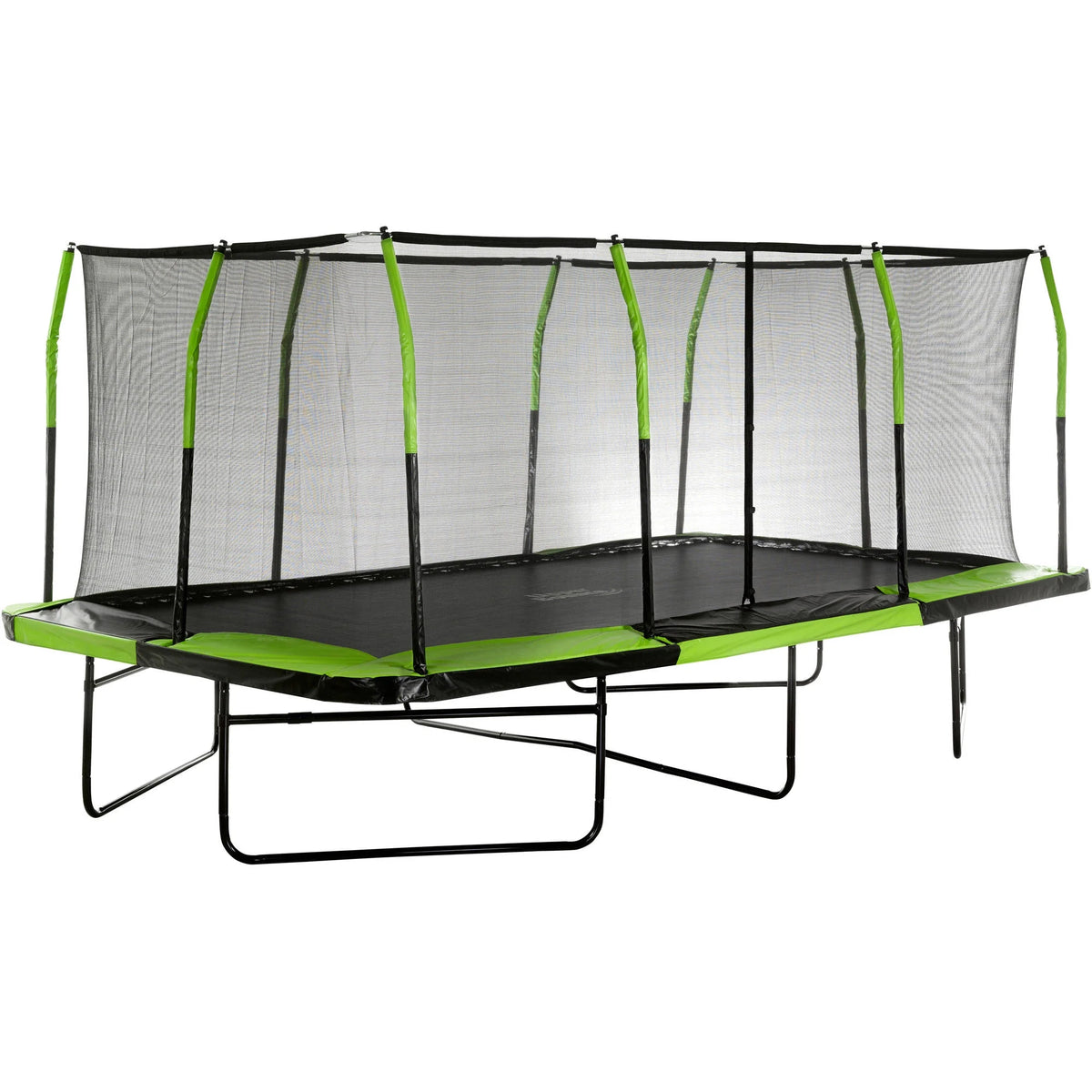 Upper Bounce Rectangle 10 x 17 Foot Trampoline, with Enclosure, Green