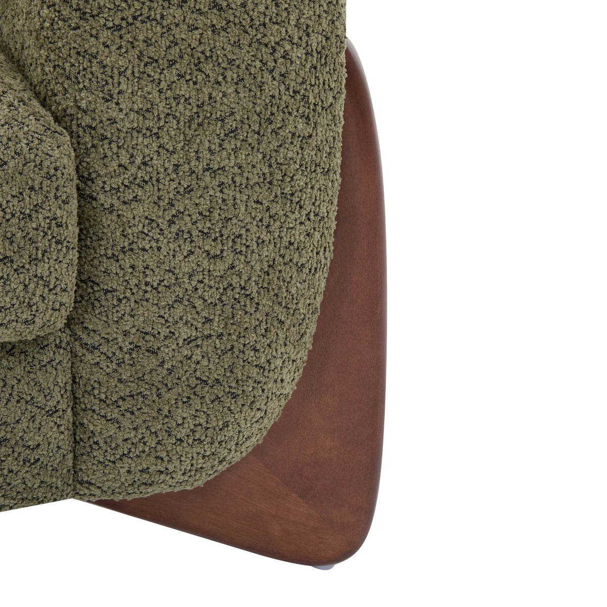 Arlo Modern Boucle Upholstery 2-Seater Sofa with Solid Wood Legs, Caramel