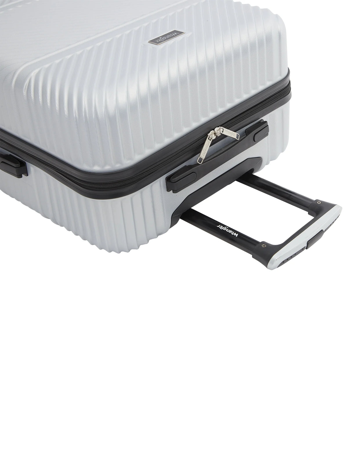 Wrangler 4 Pc Hardside Spinner Luggage Set with 20" & 25" Suitcases and Packing Cubes, Black