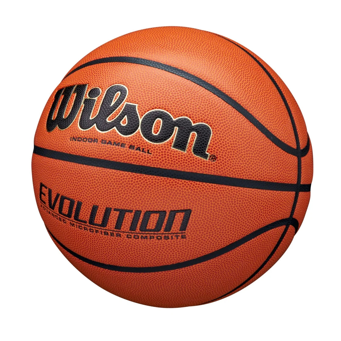 Wilson Evolution Baloncesto de Juego Interior - Negro, Talla 7 - 29,5"