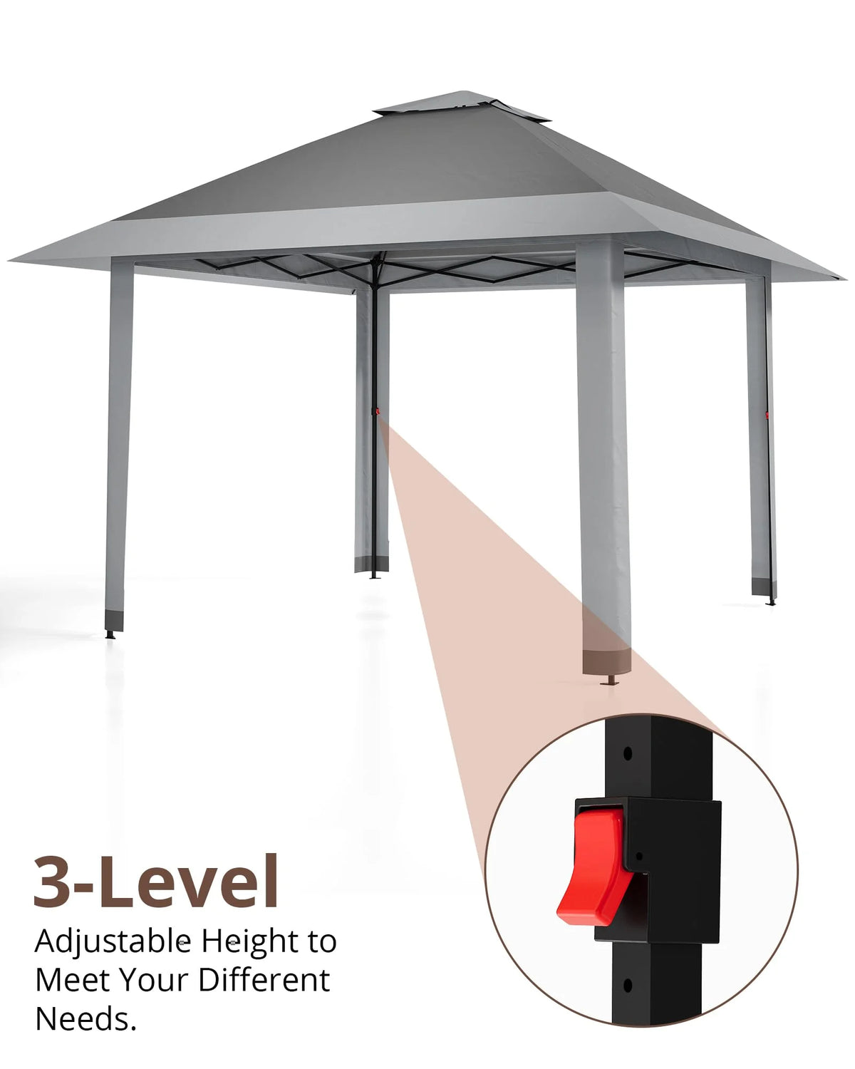Accreate 13' X 13' Outdoor Patio Gazebo,Outdoor Canopy Tent with Mosquito Netting,Backyard Tent for Party, Wedding, Outdoor Dining, Patio, Backyard