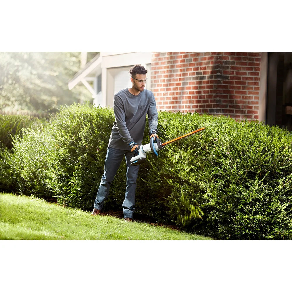 HART 40-Volt 24-inch Cordless Hedge Trimmer Kit, (1) 2.5Ah Lithium-Ion Battery