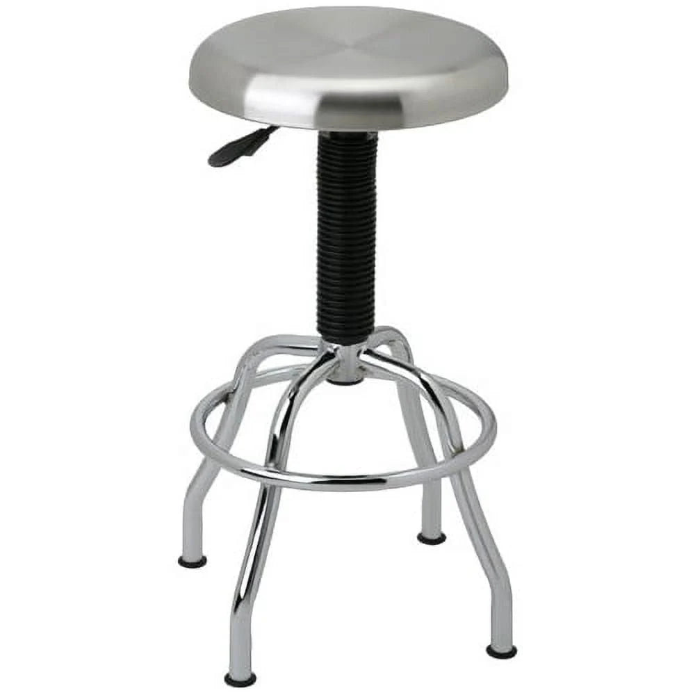 Seville Classics Stainless Steel Pneumatic Work Stool for Garage