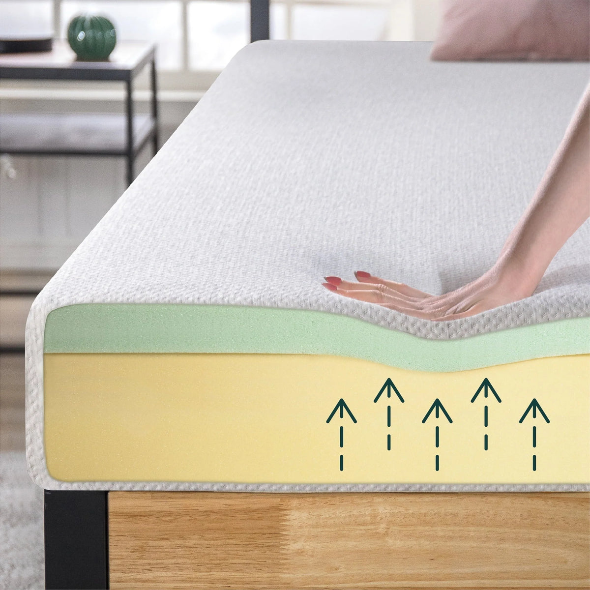 6 Inch Ultima Memory Foam Mattress / Pressure Relieving / CertiPUR-US Certified / Mattress-in-a-Box, Twin , Brown Twin 6 Inch Mattress