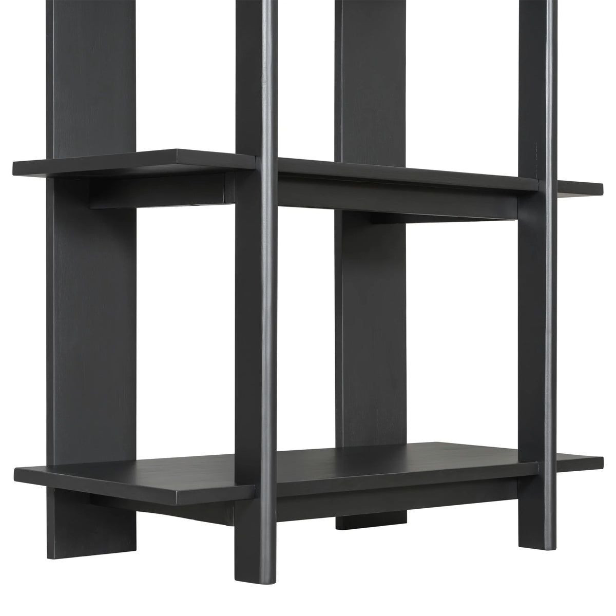 Christopher Knight Home 4-Tier Open Bookcase, 70.2" Solid Acacia Wood Modern Display Bookshelf, Ebonized Finish