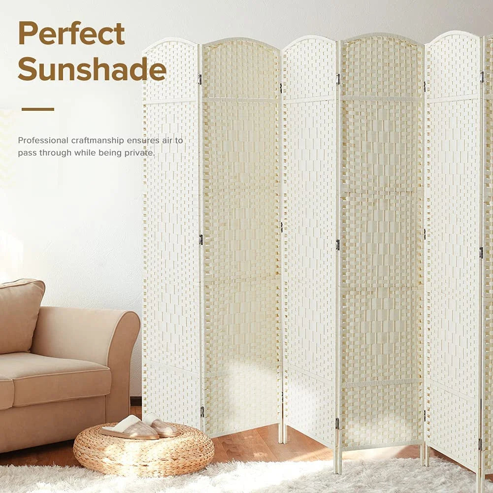 Jostyle Room Divider 6ft. Tall Extra Wide Privacy Screen, Folding Privacy Screens Freestanding Nature
