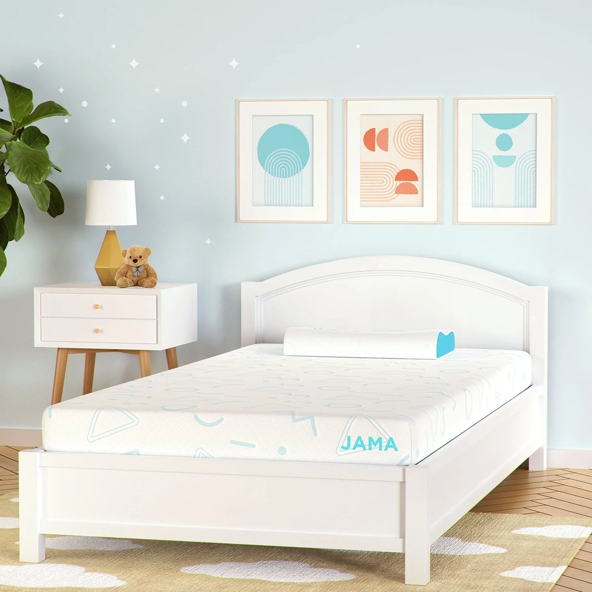 5 inch Memory Foam Mattress for Kids, Twin Size Mattress for Bunk Bed, Blue