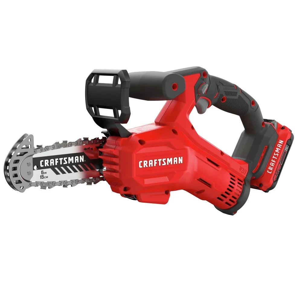 Restored Craftsman CMCCS320D1R V20 Brushed Lithium-Ion Cordless Pruning Chainsaw Kit (2 Ah) (Refurbished)