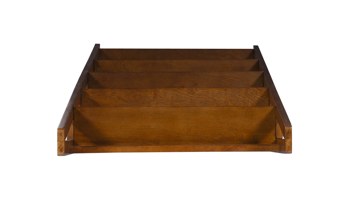 Linon Charlotte Bookcase, Brown, 5 Shelves, 72 inches Tall