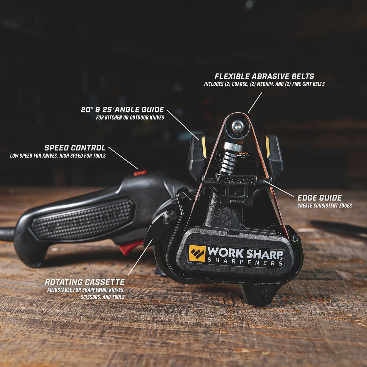 Work Sharp MK2 Professional Electric Knife and Tool Sharpener - Adjustable Tool and Knife Sharpening System