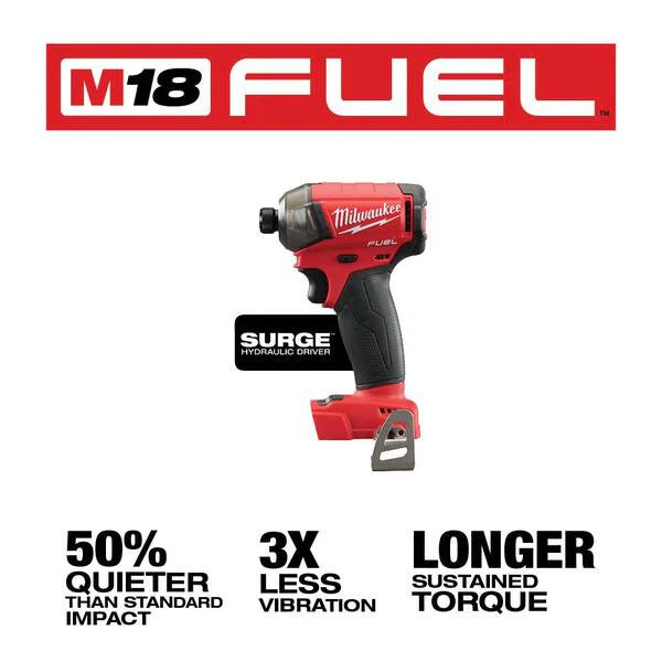M18 FUEL 18-Volt Lithium-Ion Brushless Cordless Hammer Drill and Impact Driver Combo Kit (2-Tool) with SURGE Impact