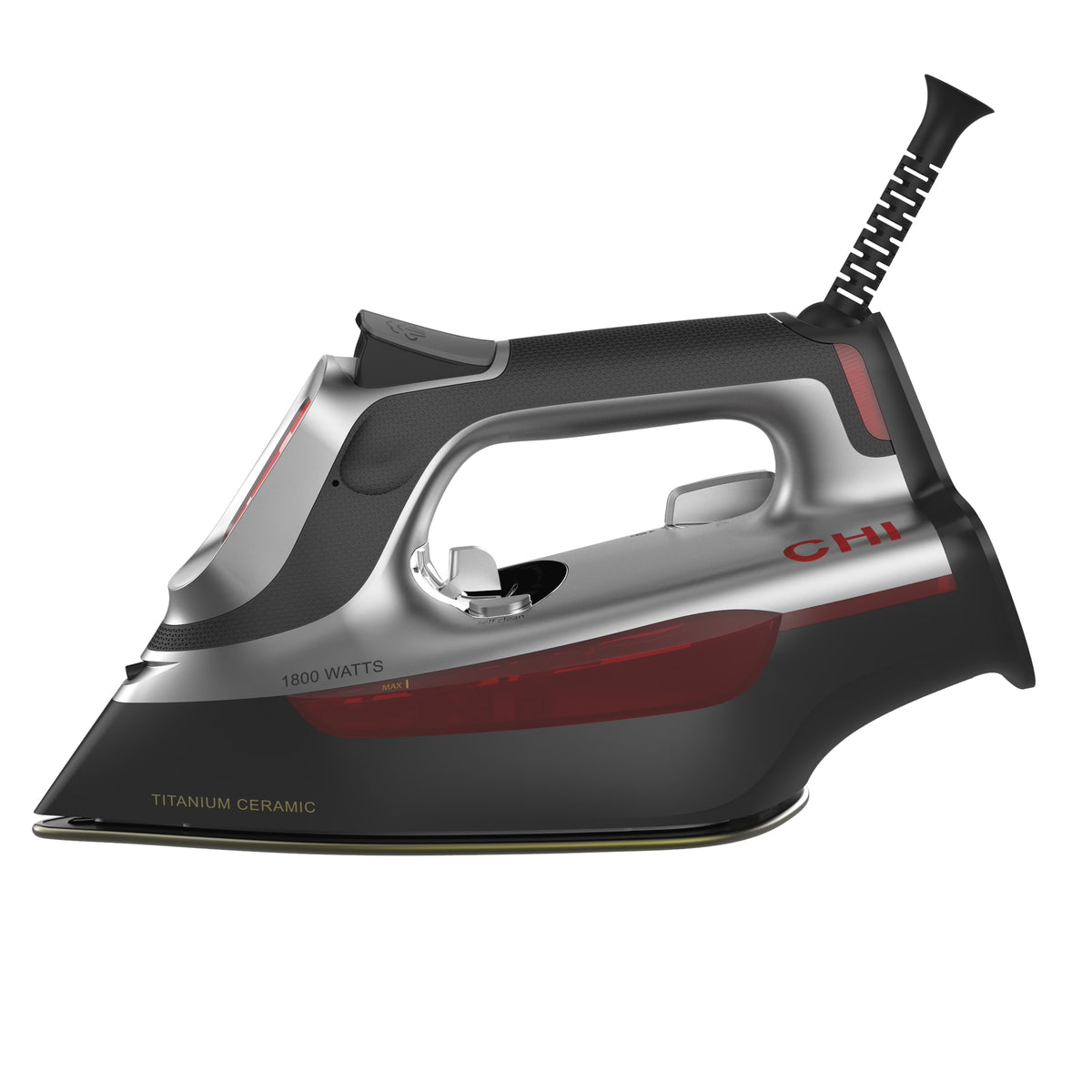 CHI Iron Touchscreen Clothing Iron, Black and Silver, 13103