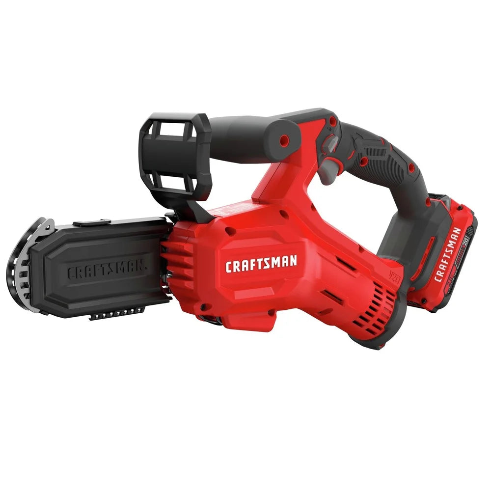 Restored Craftsman CMCCS320D1R V20 Brushed Lithium-Ion Cordless Pruning Chainsaw Kit (2 Ah) (Refurbished)