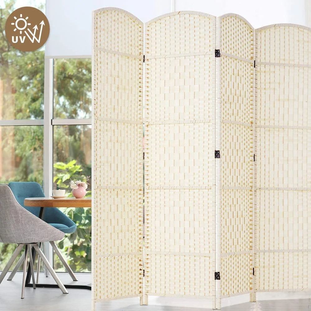 Jostyle Room Divider 6ft. Tall Extra Wide Privacy Screen, Folding Privacy Screens Freestanding Nature