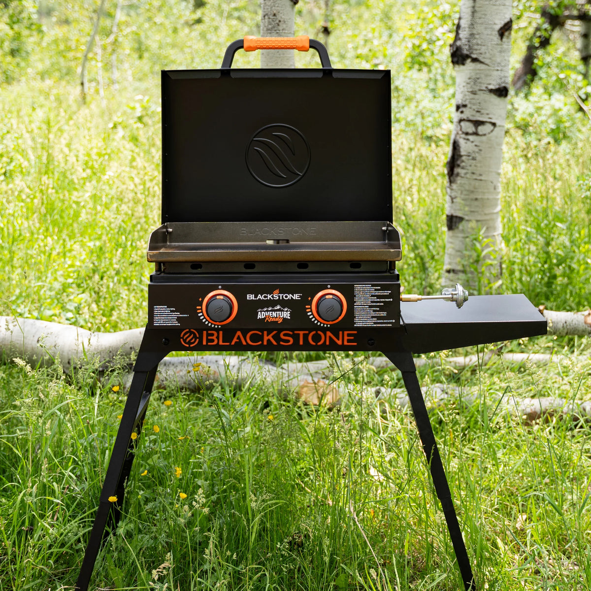 Blackstone Adventure Ready 2-Burner 22" Propane Omnivore Griddle with Stand and Adapter Hose