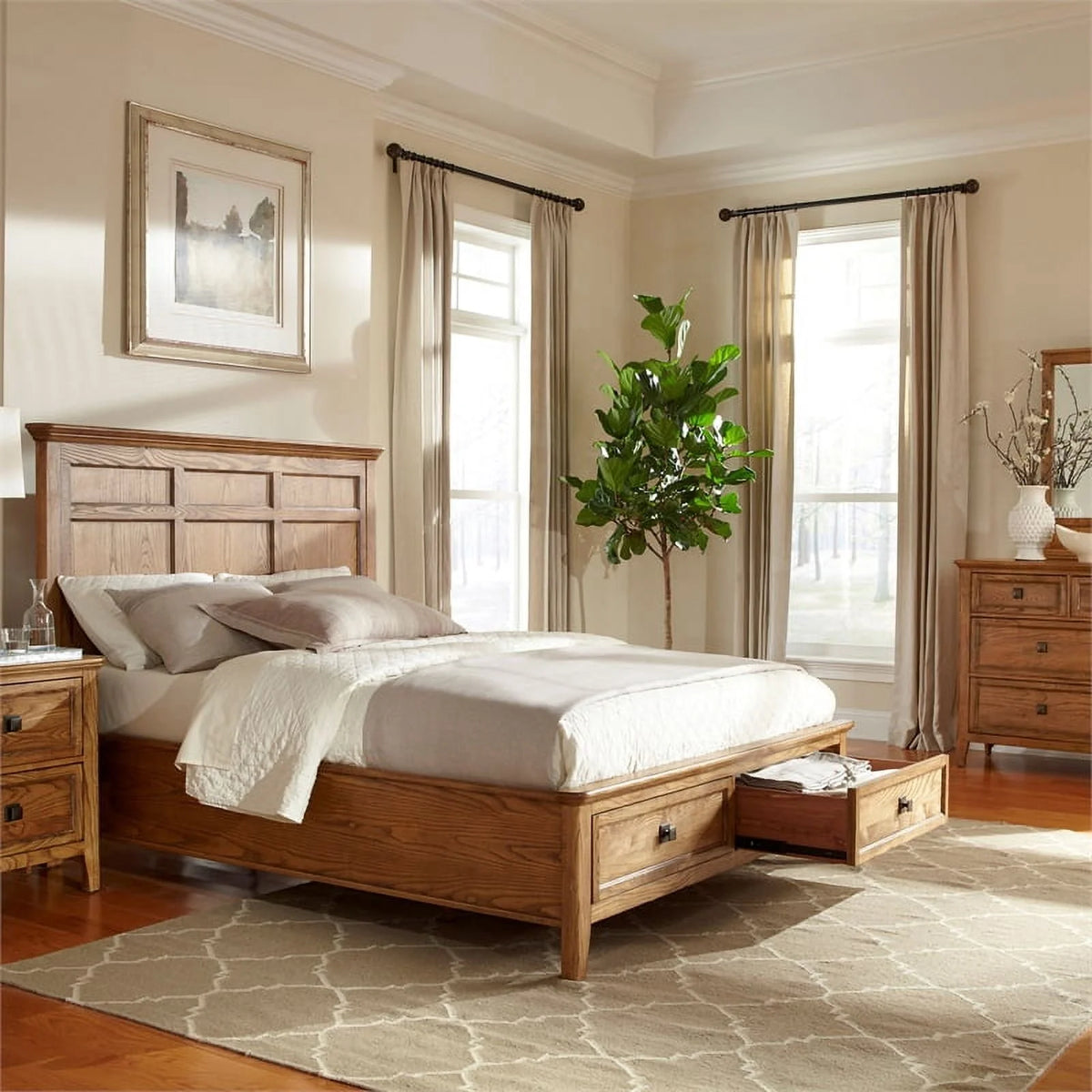 Intercon Furniture Alta Bedroom 7-Drawer Transitional Wood Dresser in Ash