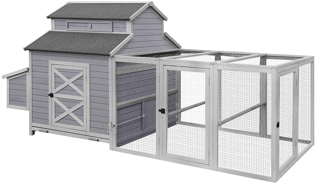 Aivituvin Extra Large Chicken Coop Wooden Hen House for 8-10 Chickens