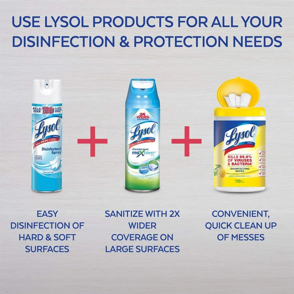 Lysol 19 oz. Crisp Linen Disinfectant Spray (12-Pack)