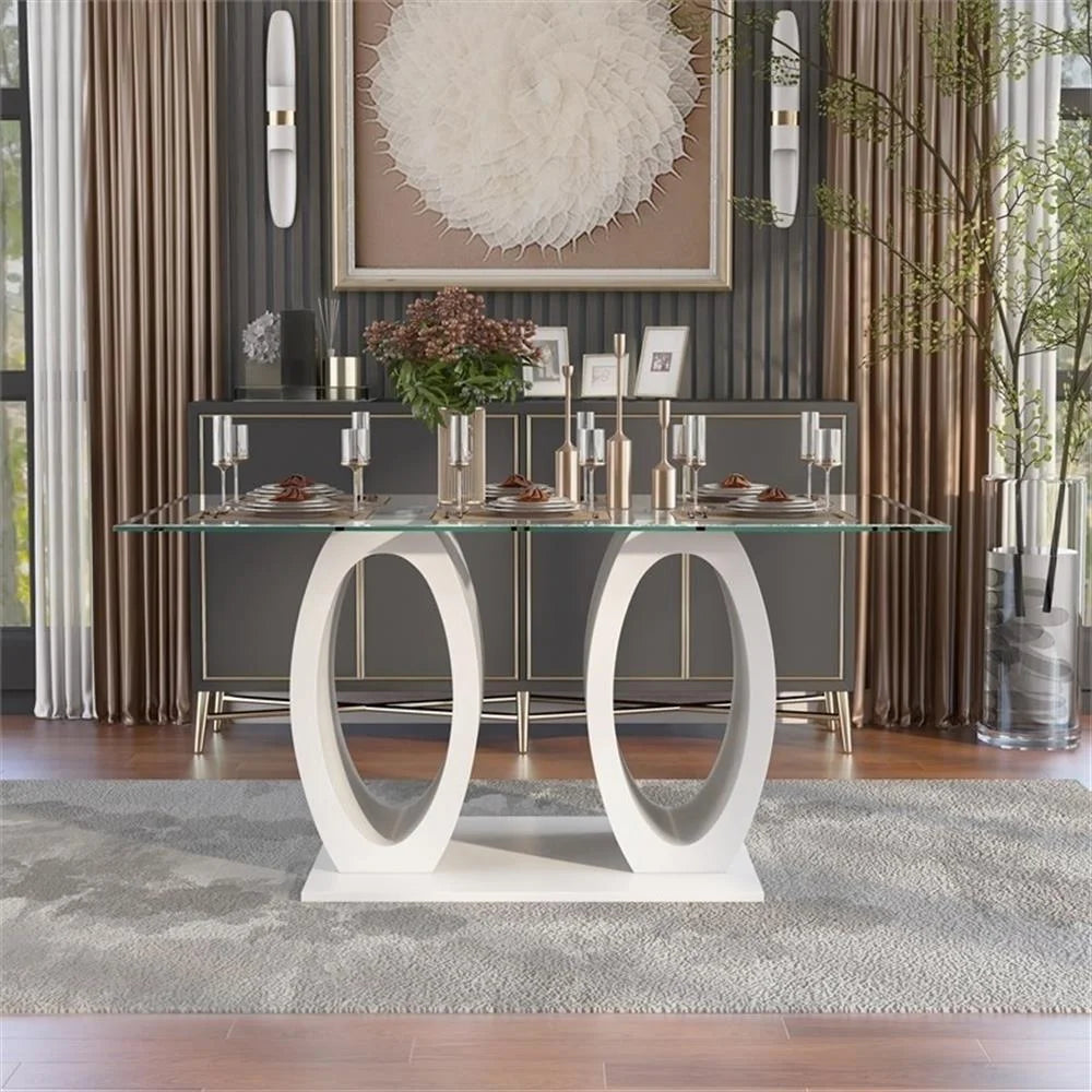 Bowery Hill Dining Table in White