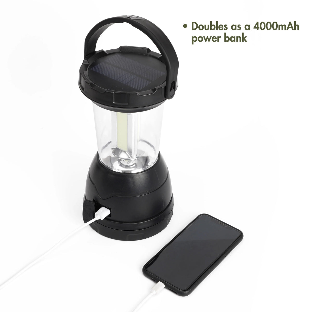 Ozark Trail Triplex LED Survival Lantern, 800 Lumens, Rechargeable, Solar, and Crank, Model 31625