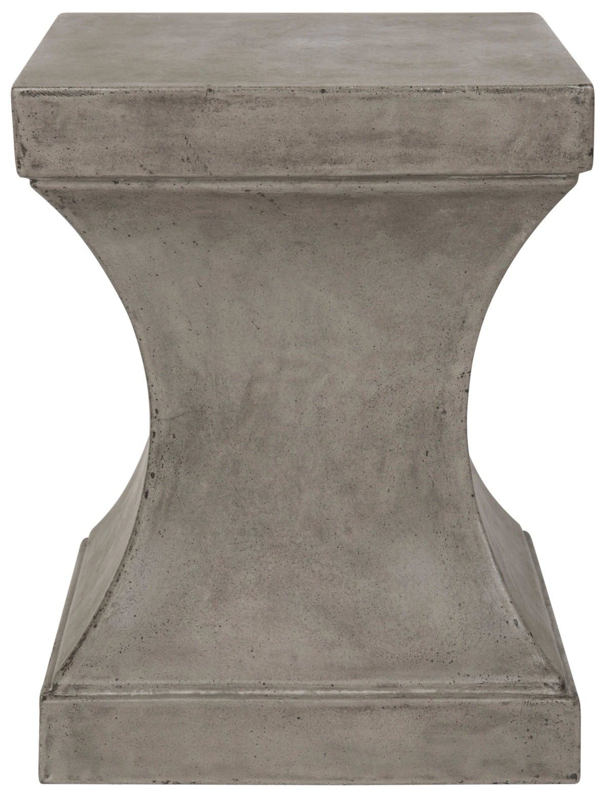 Safavieh Curby Outdoor Modern Concrete Accent Table - Dark Grey
