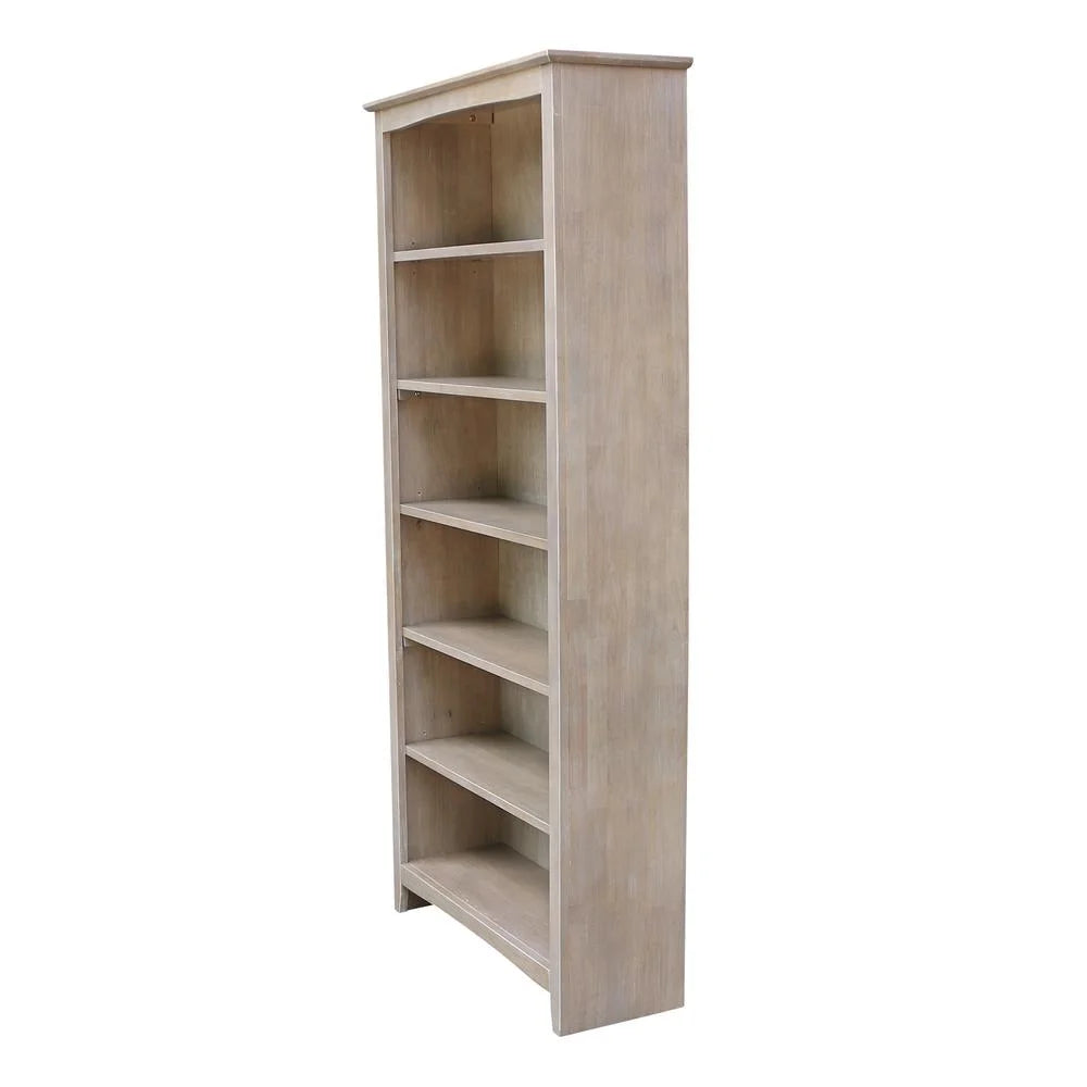 International Concepts Solid Wood Shaker Bookcase, 72 in H